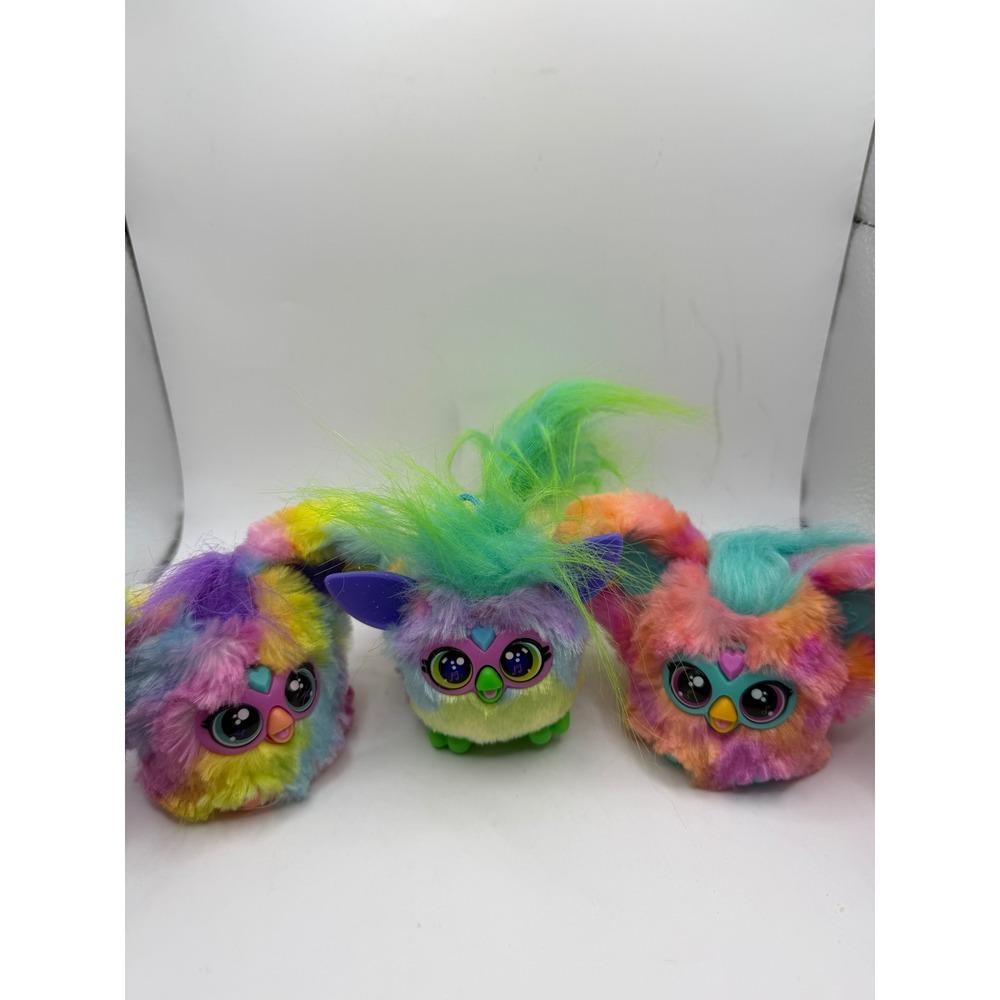 Hasbro Furby Furblets‎ Lot of 3 Ray-V Luv-Lee Mello-Nee Mini Interactive Toys